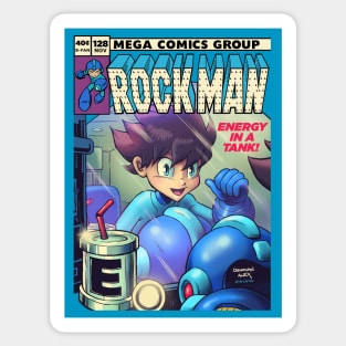 Rock Man Comics Sticker